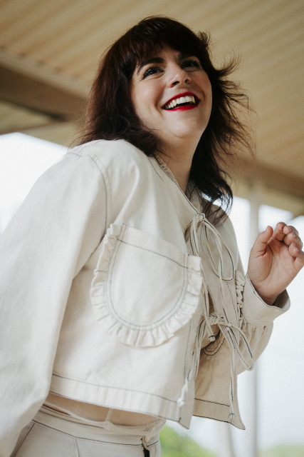 lisa leblanc - too many cooks - close up smile